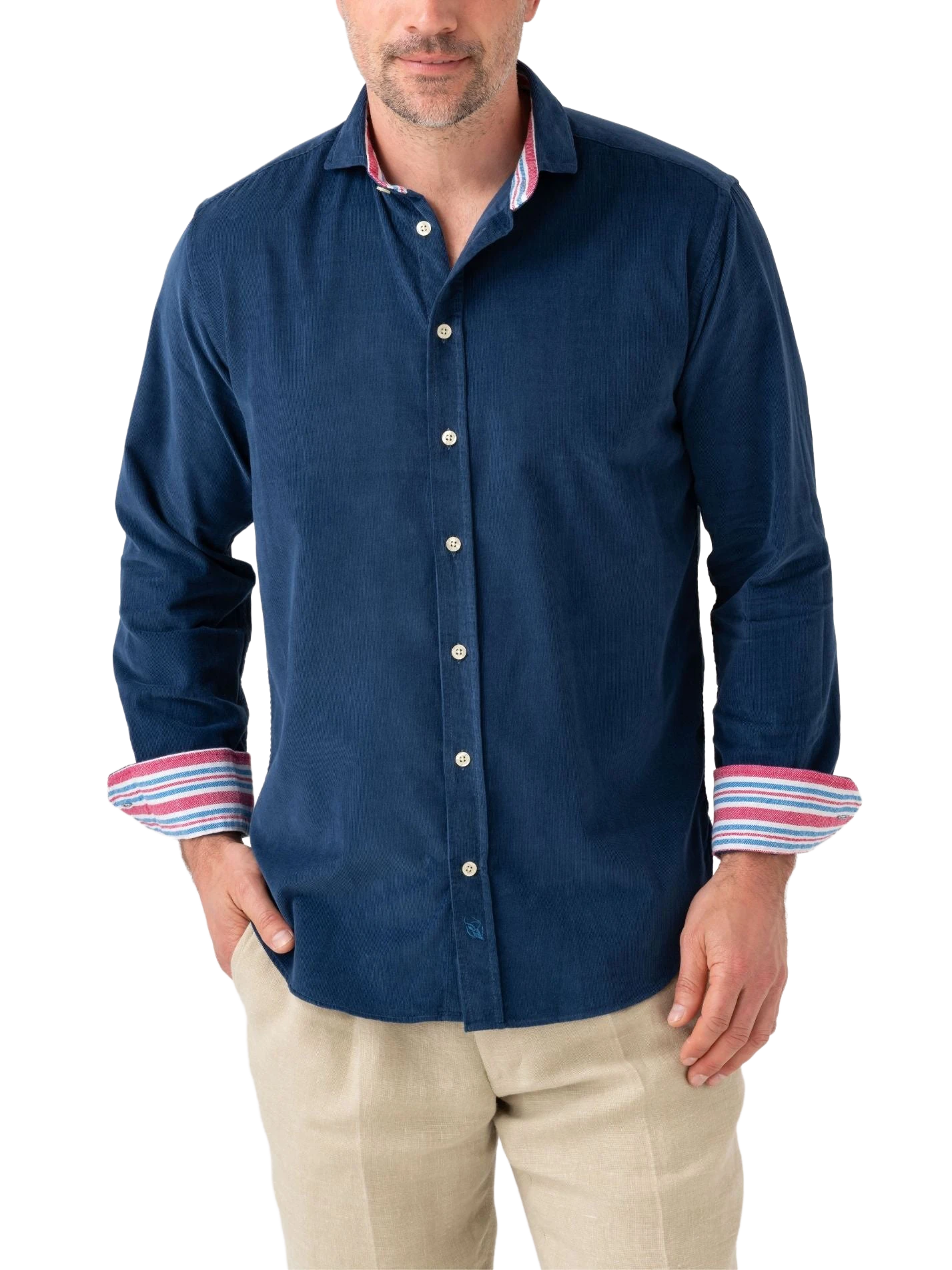 Dark Blue Cord Shirt