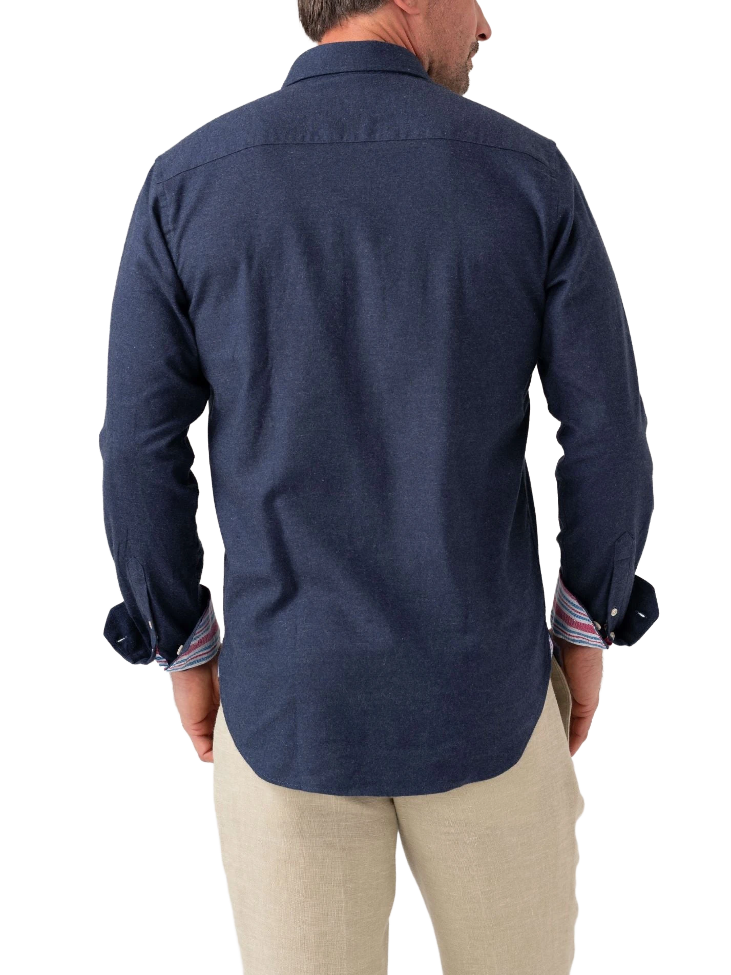 Navy Cotton-Cashmere Shirt