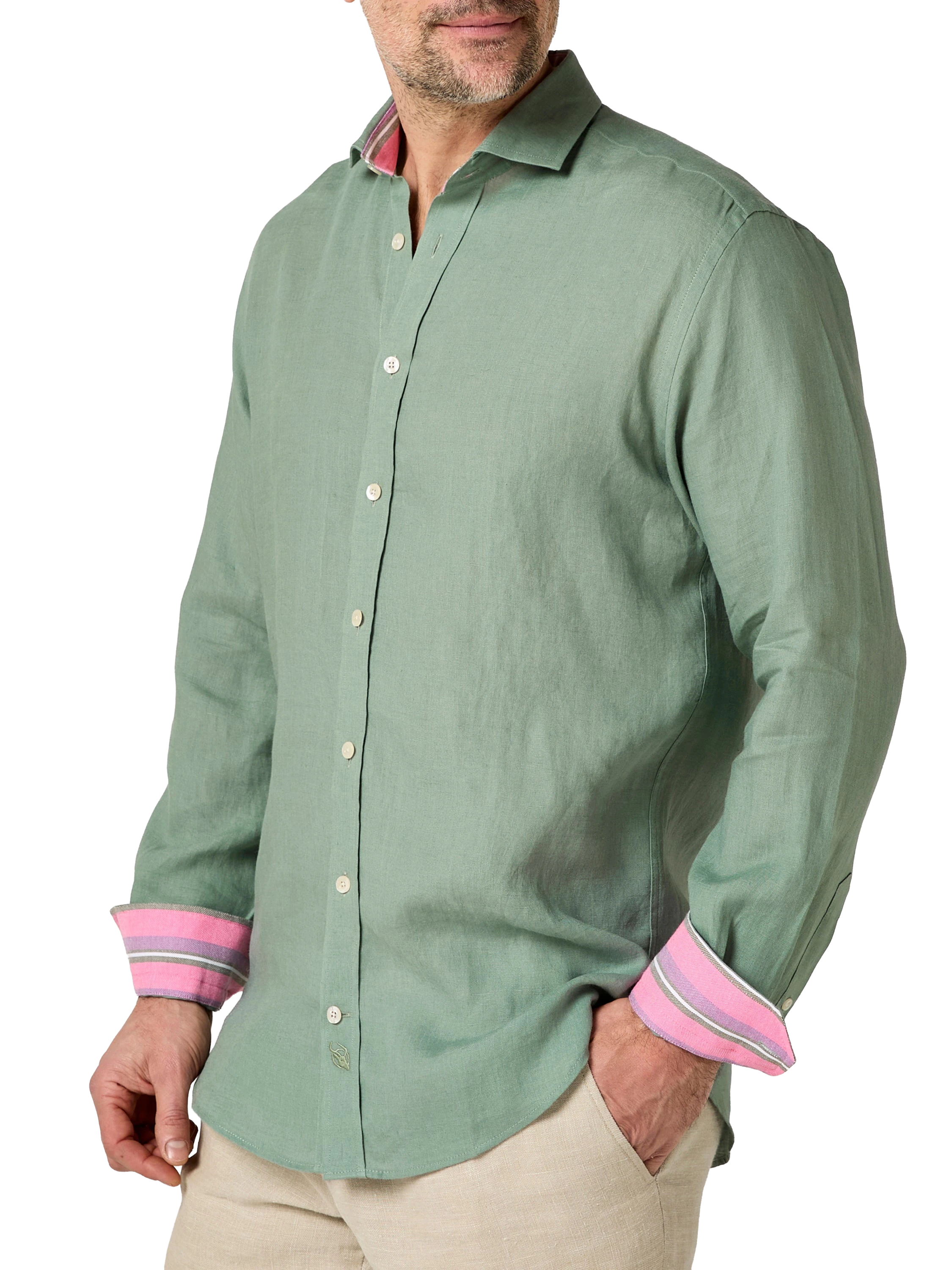 Sage Linen Shirt