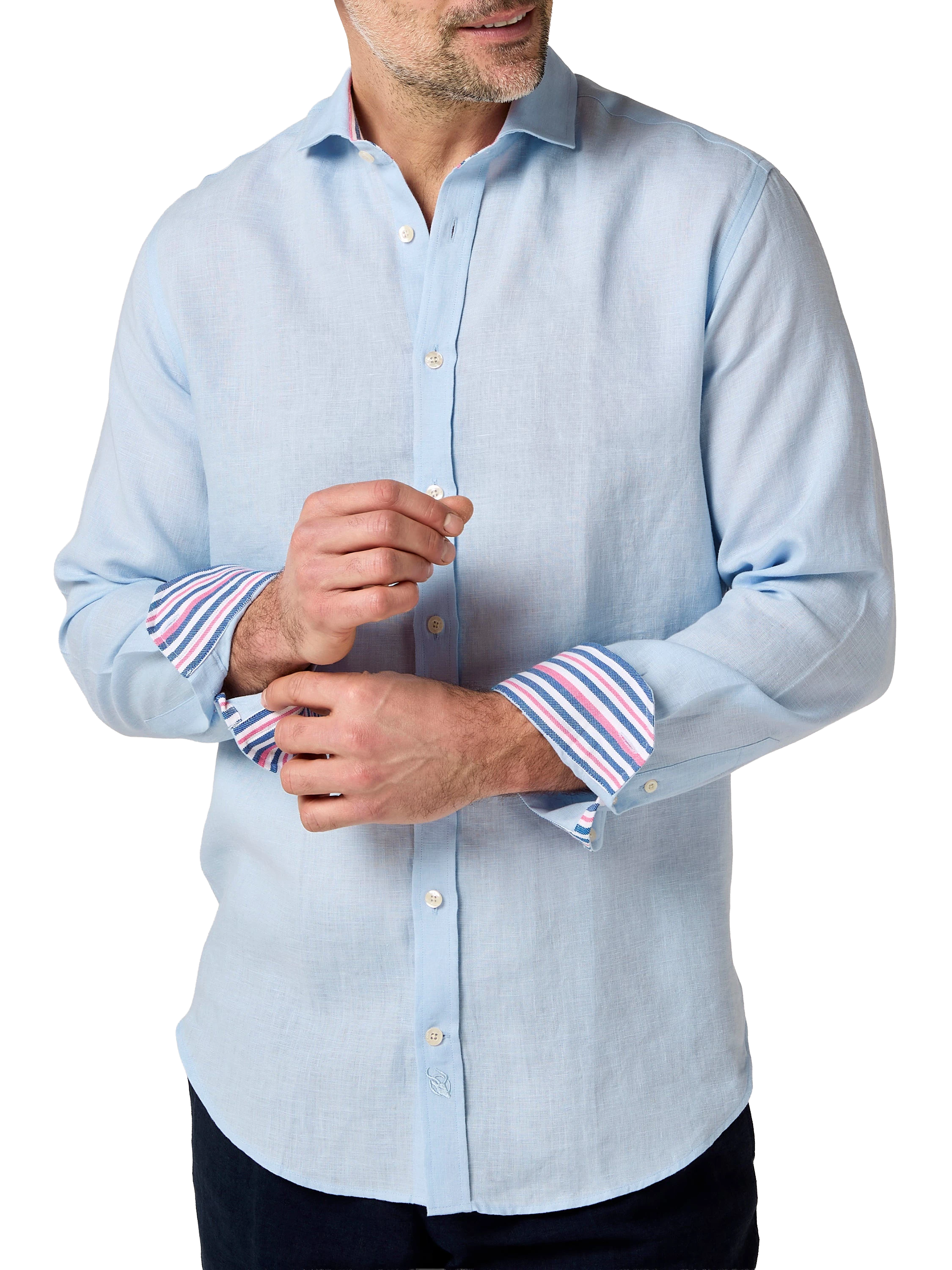 Light Blue Linen Shirt